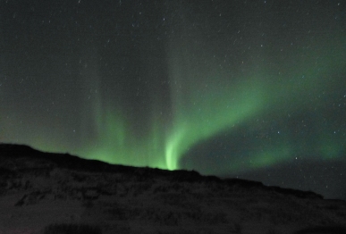 Nordlicht in Þingvellir