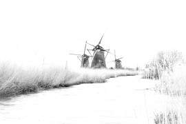 Windmühle bei Kinderdijk